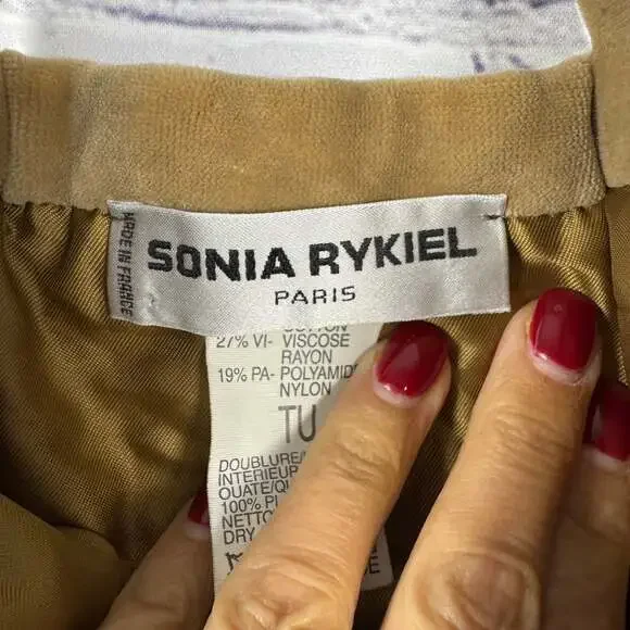 Sonia Rykiel Quilted Velvet Tote Bag - Picture 5 of 6